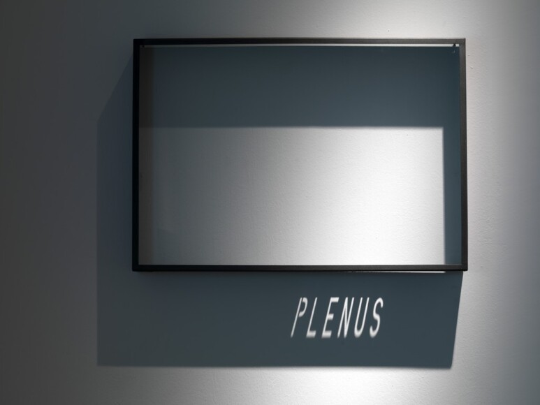 La Fosca, Francesco , Plenus, 1990, Stahlblechrahmen mit bearbeiteter Glasscheibe, VAF 411, Roverto, Mart