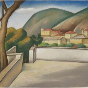 Ledda, Marius , Dalla terrazza, 1927, pastello su carta, VAF 2454, Roverto, Mart