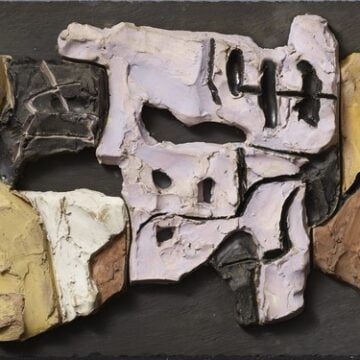 Leoncillo , case sul porto, 1957, terracotta policroma smaltata, VAF 2429, Roverto, Mart