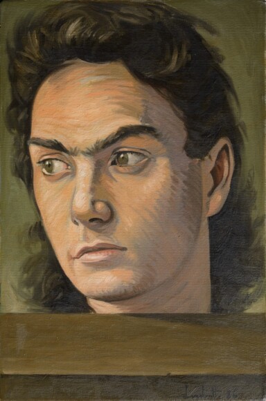 Livadiotti, Massimo , autoritratto, 1985, olio su tela, VAF 2361, Roverto, Mart