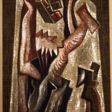 Magnelli, Alberto , Pierres n. 16G, 1933, olio su tela sacco catramata, VAF 1145 , Roverto, Mart