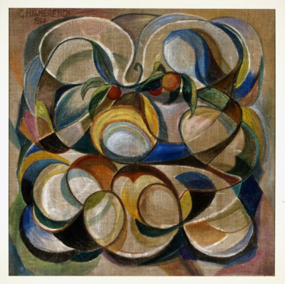 Malmerendi, Giannetto , Giardino- Natura morta futurista, 1914, olio su tela, VAF 1284, Roverto, Mart
