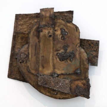 Mannucci, Edgardo , Idea N 11, 1960, lamina di ottone e scorie di bronzo fuso, VAF 1637, Roverto, Mart