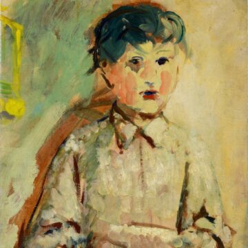 Manzù, Giacomo , ritratto di Pio, 1947, olio su tavola, VAF 2364, Roverto, Mart