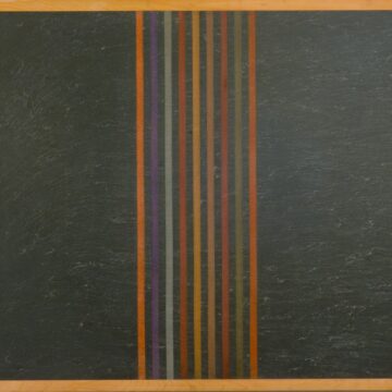 Marchegiani, Elio , grammature di colore II, 1976, supporto su lavagna, VAF 1469, Rovereto, Magazzino VAF