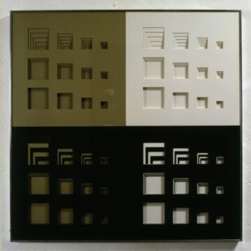 Mari, Enzo , struttura 1219/C, 1976, ausgestanzte Kartonteile, farbig, VAF 812, Rovereto, Magazzino VAF