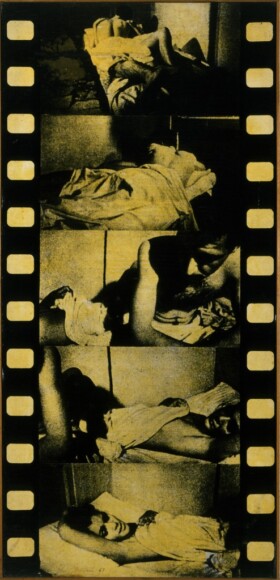 Mariani, Elio , Amore, 1967, riporto fotografico su campensato, VAF 1425, Rov. A 4 sopra