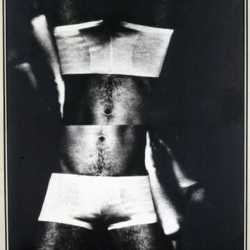 Mariani, Elio , capovolto, 1973, Mec-art - tela emulsionata, VAF 1644, Rov. A 5 sopra