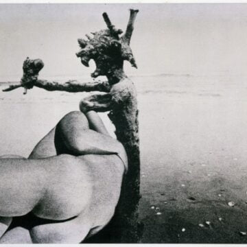 Mariani, Elio , l'ultima spiaggia, 1973, emulsione su tela - unico esemplare , VAF 1506, Rov. A 5 sopra