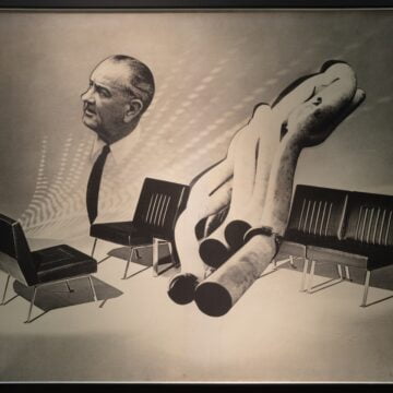 Mariani, Elio , Johnson alla camera operativa, 1968, tela emulsionata, VAF 1727, Roverto, Mart