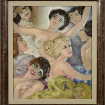 Martini, Alberto , fantasie muliebri - le sette Grazie, 1947 ?, tecnica mista su cartone, VAF 2464, Roverto, Mart