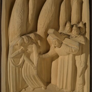 Martini, Arturo , Via Crucis - Stazione III - L'incontro con le pie donne, 1926-1927, terracotta , VAF 2366, Roverto, Mart