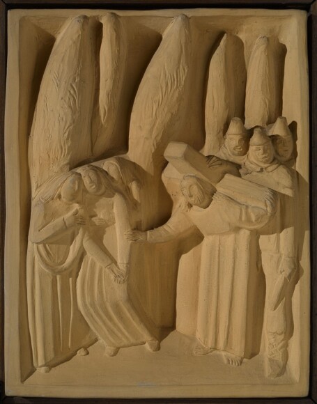Martini, Arturo , Via Crucis - Stazione III - L'incontro con le pie donne, 1926-1927, terracotta , VAF 2366, Roverto, Mart