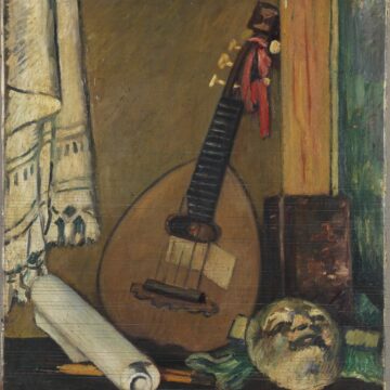 Marussig, Piero , Natura morta con mandolino , 1925 ca., olio su tela , VAF 2295, Roverto, Mart