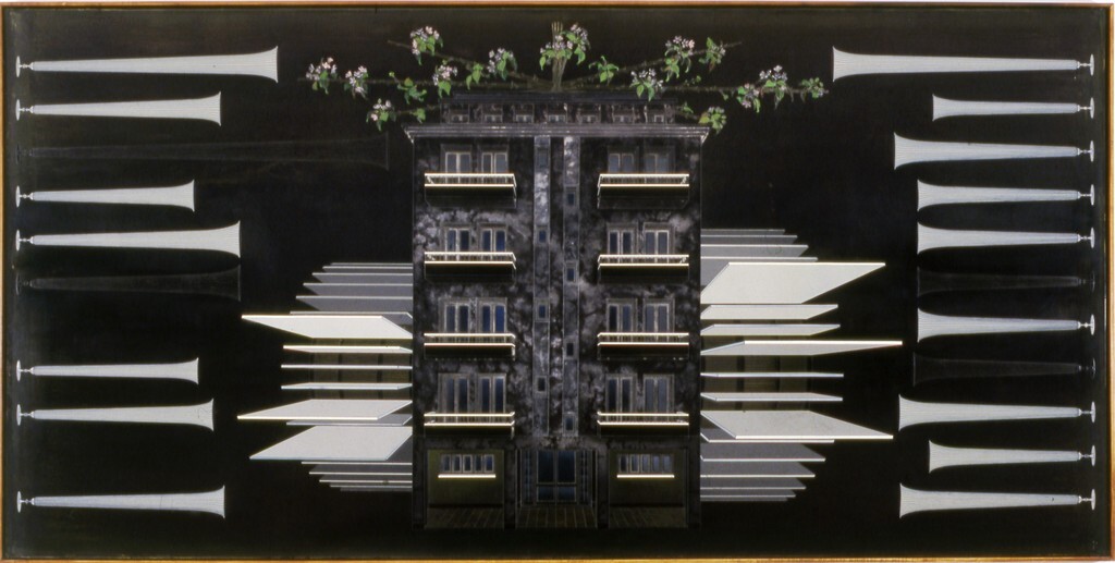 Massini, Claudio , Eigene Bewegung mit dem Klang von Gefässen, 2002/2003 , Mischtechnik, VAF 919, Roverto, Mart