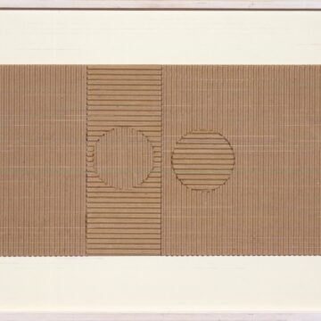 Massironi, Manfredo , Senza titolo, 1959, cartone ondulato, VAF 1739, Roverto, Mart