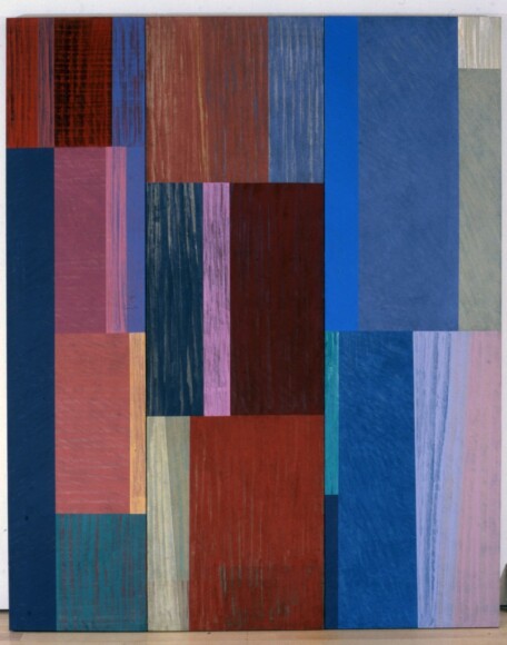 Matino, Vittorio , Rosa d'India, 1991, acrilico su tela - 3 Teile, VAF 1111, Roverto, Mart