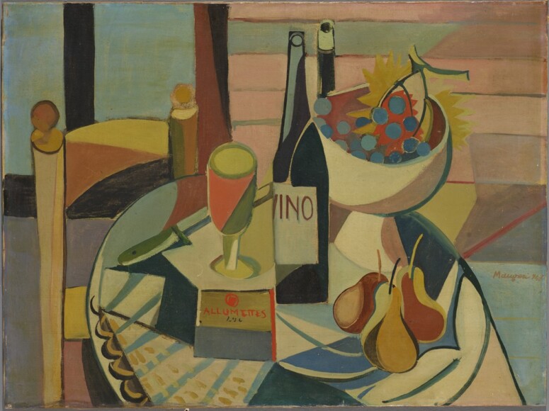 Maugeri, Concetto , natura morta con Allumettes , 1947, olio su tela , VAF 2219, Roverto, Mart