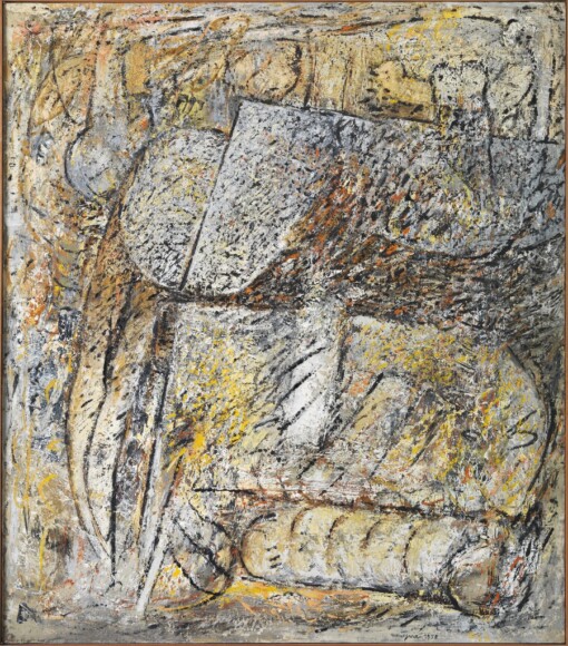 Meneguzzo, Franco , Bugnato (Tausch. montagna Báffelan), 1958, olio su tela, VAF 816, Roverto, Mart