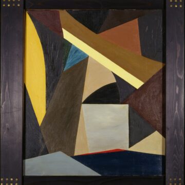 Meneguzzo, Franco , la soffitta, 1950, olio su tela, VAF 1559, Rov. A 4 mezzo