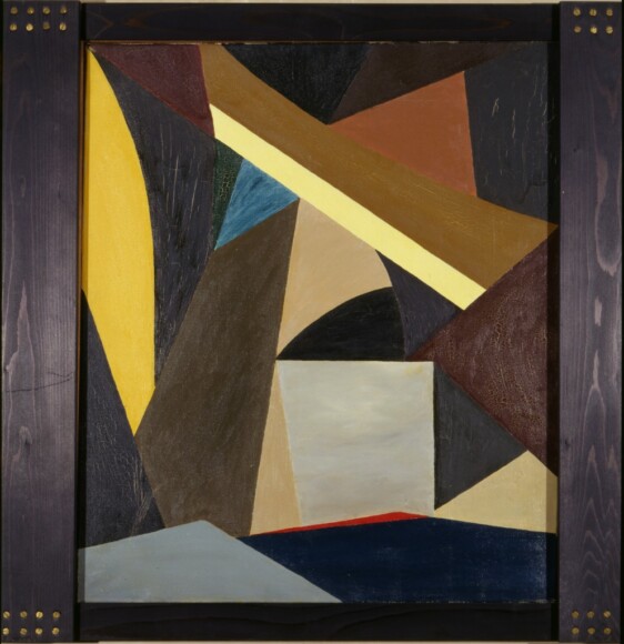 Meneguzzo, Franco , la soffitta, 1950, olio su tela, VAF 1559, Rov. A 4 mezzo