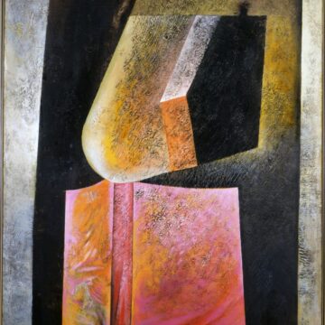 Meneguzzo, Franco , Pharus, 1959, olio su tela, VAF 1563, Rov. A 3 sopra