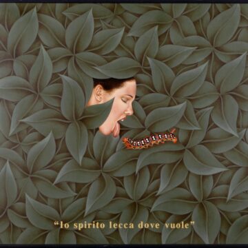 Mercurio Salvatore Lo Grasso , lo spirito lecca dove vuole, 1993, Ol auf Holz, VAF 1011, Roverto, Mart