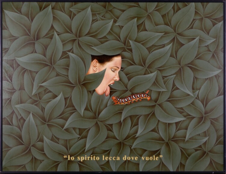 Mercurio Salvatore Lo Grasso , lo spirito lecca dove vuole, 1993, Ol auf Holz, VAF 1011, Roverto, Mart