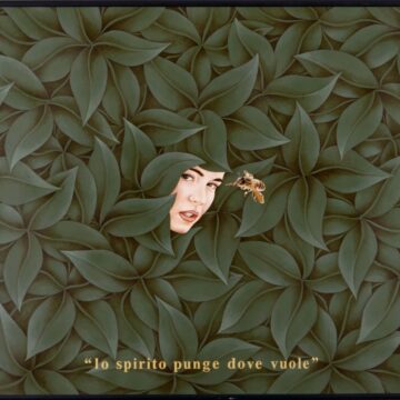 Mercurio Salvatore Lo Grasso , lo spirito punge dove vuole, 1993, Ol auf Holz, VAF 1012, Roverto, Mart