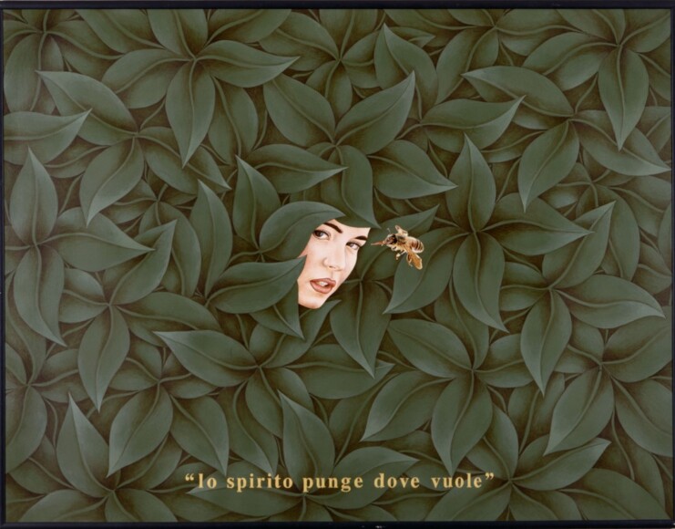 Mercurio Salvatore Lo Grasso , lo spirito punge dove vuole, 1993, Ol auf Holz, VAF 1012, Roverto, Mart