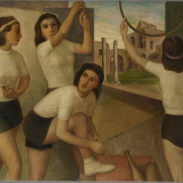 Mezzoli, Olmedo , In palestra, 1940, olio su tela, VAF 2225, Roverto, Mart