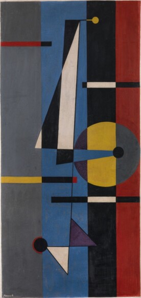 Monnini, Alvaro , forma , 1948, olio su carta su tavola, VAF 2136, Roverto, Mart