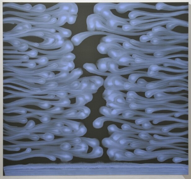 Montani, Matteo , controcanto, 2008, olio su carta abrasiva su tela, VAF 1679, Rovereto, Magazzino VAF