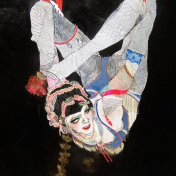 Monzo, Elena , Fil Rouge, 2012, tecnica mista su carta, VAF 2367, Rovereto, Magazzino VAF