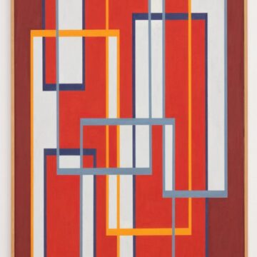 Nativi, Gualtieri , costruzione verticale in rosso no. 2, 1949, Olio su tela, VAF 1360, Roverto, Mart