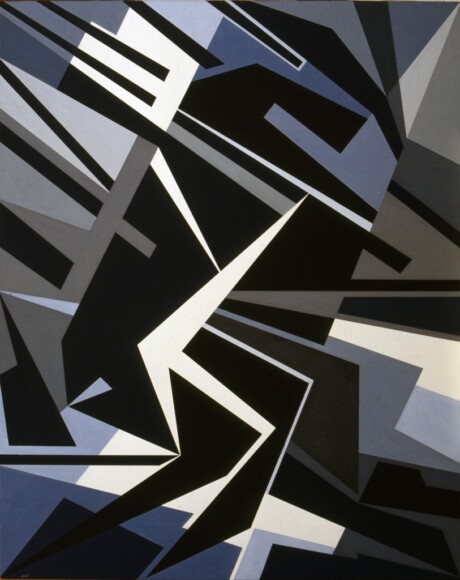 Nativi, Gualtiero , Elementi di lotta, 1953, Tempera auf Leinwand, VAF 424, Roverto, Mart