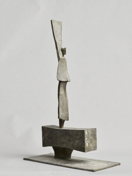 Negri, Mario , qualcuni ci viene incontro, 1959, bronzo, VAF 2430, Roverto, Mart