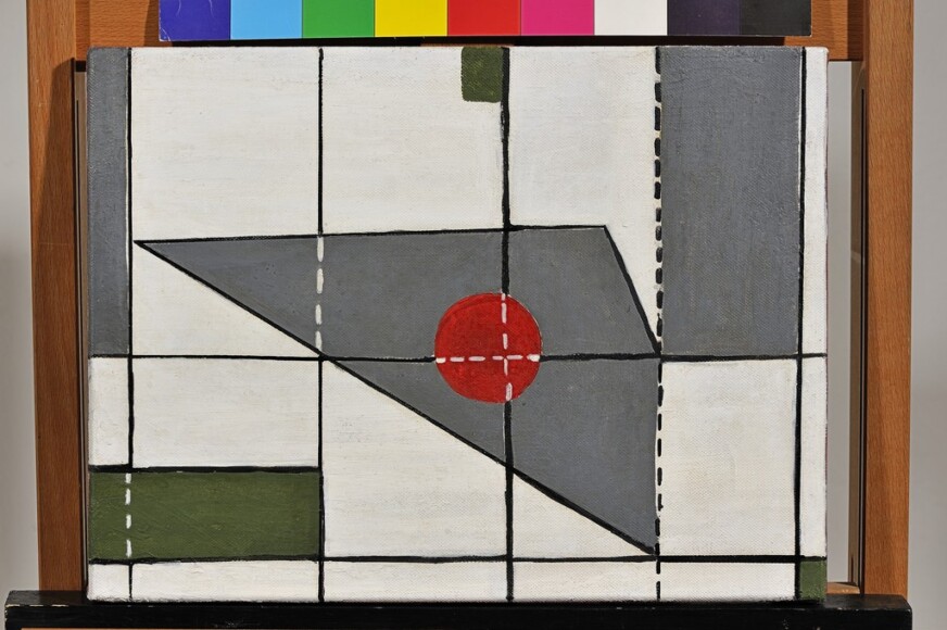 Nuti, Mario , senza titolo, 1948, olio su tela, VAF 2378, Rov. A 2 sopra