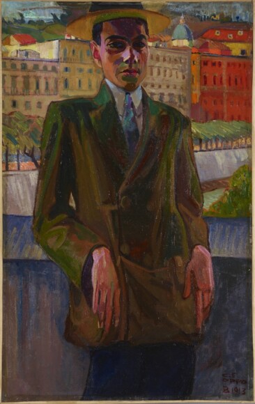 Oppo, Cipriano Efisio , B. 1913 (Ritratto di Rosso di San Secondo), 1913, olio su tela, VAF 2424, Roverto, Mart