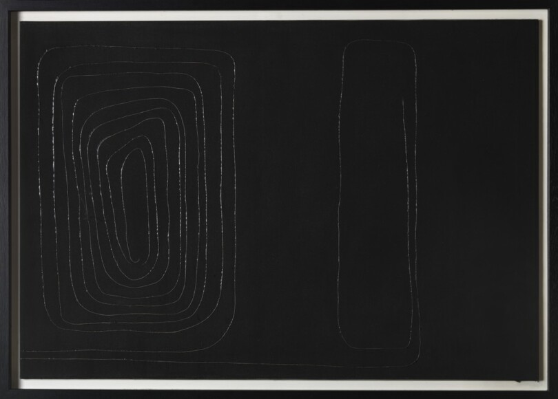 Pace, Achille , Itinerario 136, 1963, tempera e filo su tela, VAF 1878, Roverto, Mart