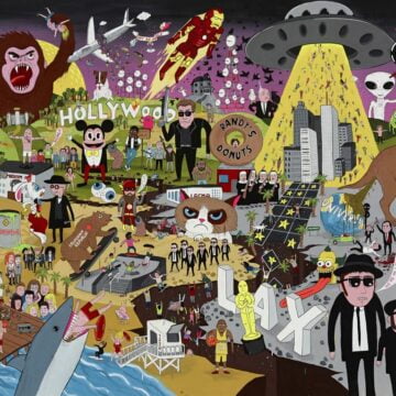 Paperina, Laurina , City of Angels (Apocalypse Now) , 2015, color a base d'acqua su tela , VAF 2311, Roverto, Mart