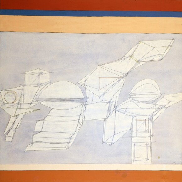 Perilli, Achille , la contemplazione di una evidenza, 1967, olio su tela, VAF 1185, Roverto, Mart