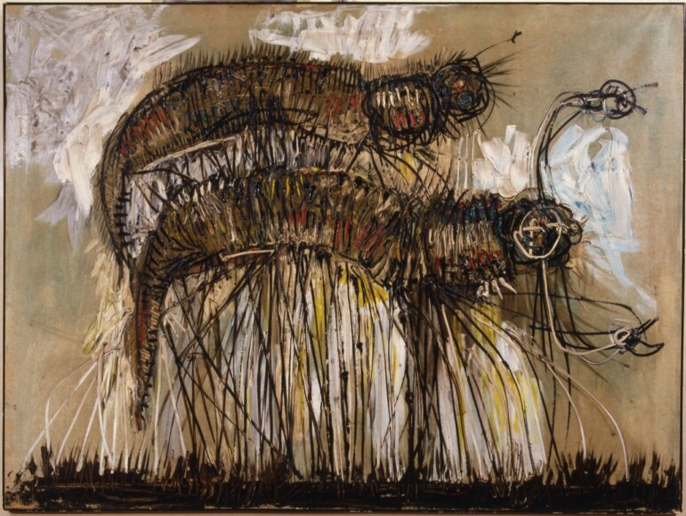 Peverelli, Cesare , insetti, 1954, olio su tela, VAF 1207, Roverto, Mart