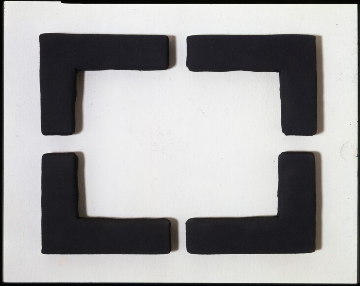 Pinelli, Pino , pittura blu 4 Teile, 1976, Mischtechnik, VAF 843, Roverto, Mart