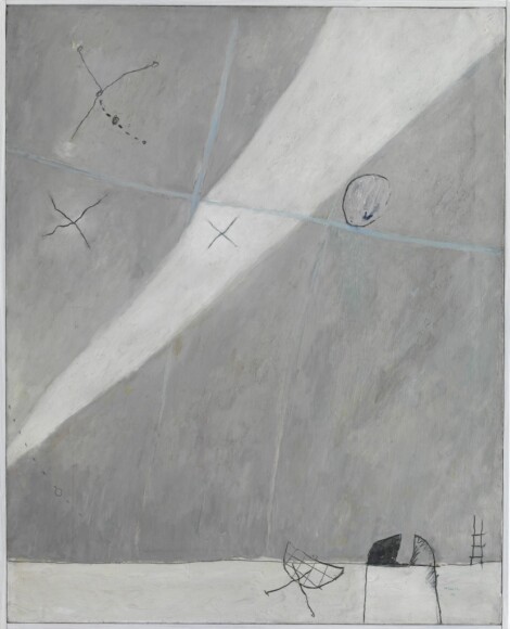 Raciti, Mario , indagine in cielo, 1965, olio su tela, VAF 1171, Roverto, Mart
