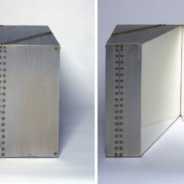 Remotti, Remo , cubo in due pezzi, 1966, metallo, VAF 1747, Roverto, Mart