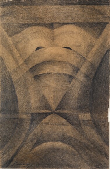 Romani, Romolo , L'urlo, 1904-1905 , gesso grasso su carta, VAF 855, Roverto, Mart