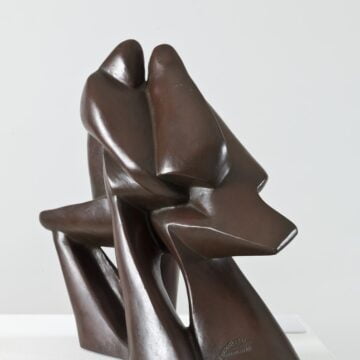 Rosso, Mino , Corridori al traguardo, 1930, bronzo n. 5/6, VAF 1983, Roverto, Mart