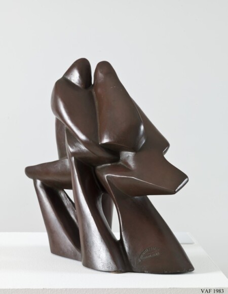 Rosso, Mino , Corridori al traguardo, 1930, bronzo n. 5/6, VAF 1983, Roverto, Mart