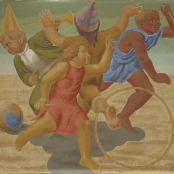 Rosso, Giulio , Giuochi, 1933, tempera su tavola, VAF 2222, Roverto, Mart
